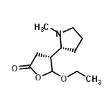 CAS 登录号：375348-91-7， (4R)-5-乙氧基-4-[(2R)-1-甲基-2-吡咯烷基]二氢-2(3H)-呋喃酮