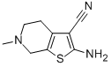 structure of CAS# 37578-06-6, 2-Amino-6-Methyl-4,5,6,7-Tetrahydrothieno[2,3-c]Pyridine-3-Carbonitrile;Oprea1_390812;Nsc 99346;Nciopen2_001969