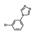 结构式 CAS# 375858-05-2, 4-(3-溴苯基)-4H-1,2,4-三唑