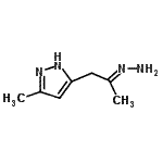 CAS 登录号：37708-82-0， 5-[(2E)-2-亚肼基丙基]-3-甲基-1H-吡唑