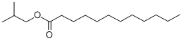 structure of CAS# 37811-72-6, Lauric Acid Isobutyl Ester;Isobutyl Dodecanoate;Dodecanoic Acid Isobutyl Ester;Nsc406877
