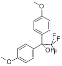 structure of CAS# 379-21-5, 2,2,2-Trifluoro-1,1-Bis(4-Methoxyphenyl)Ethanol;Alpha-Trifluoromethyl-4,4'-Bis(Methoxy)Benzhydrol;2,2,2-TRIFLUORO-1,1-BIS(4-METHOXYPHENYL)ETHANOL
