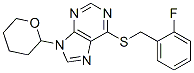 CAS 登录号：3799-60-8， 6-[(2-氟苯基)甲硫基]-9-(四氢吡喃-2-基)嘌呤
