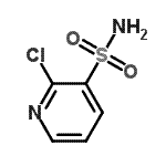 structure of CAS# 38025-93-3, 2-Chloro-3-Pyridinesulfonamide;2-Chloro-pyridine-3-sulfonic acid amide;3-Pyridinesulfonamide,2-chloro-;MFCD08752623