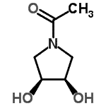 CAS 登录号：380357-17-5， 1-[(3R,4S)-3,4-二羟基-1-吡咯烷基]乙酮