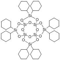 structure of CAS# 3809-28-7, 1,3,5,7,9,11,13,15-Octacyclohexylpentacyclooctasiloxane