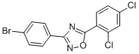 structure of CAS# 381178-19-4, 3-(4-Bromophenyl)-5-(2,4-Dichlorophenyl)-1,2,4-Oxadiazole;3-(4-BROMOPHENYL)-5-(2,4-DICHLOROPHENYL)-1,2,4-OXADIAZOLE