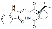 CAS#: 38136-69-5， (3S,8aR,10S)-3-[(E)-(1,3-Dihydro-3-oxo-2H-indol-2-ylidene)methyl]tetrahydro-10-(1-methylethyl)-6H-3,8a-ethanopyrrolo[1,2-a]pyrazine-1,4-dione