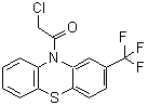 结构式 CAS# 38221-55-5, 2-氯-1-(2-三氟甲基-吩噻嗪-10-基)-乙酮