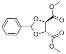 结构式 CAS# 38270-72-3, (-)-2,3-O-亚苄基-L-酒石酸二甲酯