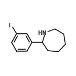 结构式 CAS# 383130-06-1, 2-(3-氟苯基)氮杂环庚烷