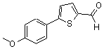 结构式 CAS# 38401-67-1, 5-(4-甲氧基苯基)噻吩-2-甲醛