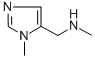 structure of CAS# 384821-19-6, N-Methyl-N-[(1-Methyl-1H-Imidazol-5-Yl)Methyl]Amine;N-METHYL-N-[(1-METHYL-1H-IMIDAZOL-5-YL)METHYL]AMINE;1-Methyl-5-[(Methylamino)Methyl]-1H-Imidazole 97%;METHYL-(3-METHYL-3H-IMIDAZOL-4-YLMETHYL)-AMINE
