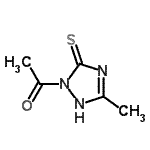 CAS 登录号：385381-78-2， 1-(3-甲基-5-硫代-2,5-二氢-1H-1,2,4-三唑-1-基)乙酮