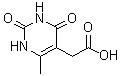 structure of CAS# 38580-22-2, (6-Methyl-2,4-Dioxo-1,2,3,4-Tetrahydro-5-Pyrimidinyl)Acetic Acid;(6-methyl<wbr>-2,4-diox<wbr>o-1,2,3,4<wbr>-tetrahyd<wbr>ropyrimid<wbr>in-5-yl)a<wbr>cetic acid;(6-Methyl<wbr>-2,4-diox<wbr>o-1,2,3,4<wbr>-tetrahyd<wbr>ro-pyrimi<wbr>din-5-yl)<wbr>-acetic a<wbr>cid;2-(6-meth<wbr>yl-2,4-di<wbr>oxo-1,2,3<wbr>,4-tetrah<wbr>ydropyrim<wbr>idin-5-yl<wbr>)acetic a<wbr>cid