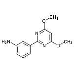 结构式 CAS# 387350-84-7, 3-(4,6-二甲氧基-2-嘧啶基)苯胺