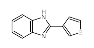 结构式 CAS# 3878-21-5, 2-噻吩-3-基-1H-苯并咪唑