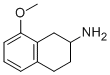 structure of CAS# 3880-77-1, 8-Methoxy-2-Aminotetralin