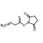 structure of CAS# 388091-45-0, 1-(3-Butenoyloxy)-2,5-Pyrrolidinedione;2,5-dioxopyrrolidin-1-yl but-3-enoate