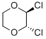 structure of CAS# 3883-43-0, trans-2,3-Dichloro-1,4-Dioxane;1,4-Dioxane, Trans-2,3-Dichloro-;P-Dioxane, 2,3-Dichloro-, Trans-;Trans-2,3-Dichloro-1,4-Dioxane