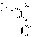 结构式 CAS# 389084-12-2, 2-硝基-1-(2-吡啶基硫代)-4-(三氟甲基)苯