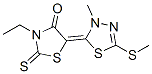 CAS#: 3891-77-8， (5Z)-3-Ethyl-5-(3-Methyl-5-Methylsulfanyl-1,3,4-Thiadiazol-2-Ylidene)-2-Sulfanylidene-1,3-Thiazolidin-4-One