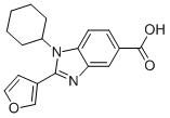 CAS 登录号：390811-95-7， 1-环己基-2-(3-呋喃基)-1H-苯并咪唑-5-羧酸