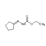 CAS 登录号：391258-29-0， 乙基(2E)-2-(二氢-3(2H)-噻吩基亚基)肼羧酸酯