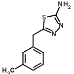 CAS 登录号：39181-46-9， 5-(3-甲基苄基)-1,3,4-噻二唑-2-胺