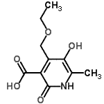 CAS 登录号：39193-98-1， 4-(乙氧基甲基)-5-羟基-6-甲基-2-氧代-1,2-二氢-3-吡啶羧酸