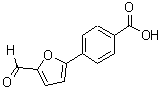 结构式 CAS# 39245-15-3, 4-(5-甲酰基-2-呋喃基)苯甲酸