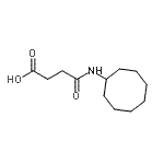 结构式 CAS# 392714-61-3, 4-(环辛基氨基)-4-氧代丁酸