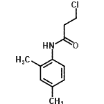 结构式 CAS# 39494-04-7, 3-氯-N-(2,4-二甲基苯基)丙酰胺