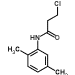 结构式 CAS# 39494-07-0, 3-氯-N-(2,5-二甲基苯基)丙酰胺