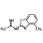 CAS 登录号：395065-72-2， N-(4-甲基-1,3-苯并噻唑-2-基)乙脒