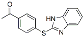 CAS 登录号：39572-17-3， 1-[4-(1H-苯并咪唑-2-基硫代)苯基]乙烷-1-酮