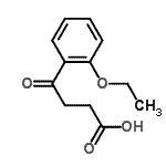 结构式 CAS# 39595-35-2, 4-(2-乙氧基苯基)-4-氧代丁酸