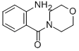 structure of CAS# 39630-24-5, (2-Amino-Phenyl)-Morpholin-4-Yl-Methanone;(2-AMINO-PHENYL)-MORPHOLIN-4-YL-METHANONE;[2-(MORPHOLIN-4-YLCARBONYL)PHENYL]AMINE;2-(MORPHOLIN-4-YLCARBONYL)ANILINE