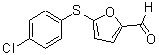 结构式 CAS# 39689-04-8, 5-[(4-氯苯基)巯基]-2-糠醛