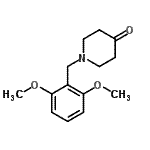 结构式 CAS# 397244-87-0, 1-(2,6-二甲氧基苄基)-4-哌啶酮