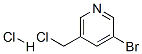 structure of CAS# 39741-46-3, 3-Bromo-5-(Chloromethyl)Pyridine Hydrochloride