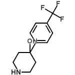 结构式 CAS# 39757-71-6, 4-[4-(三氟甲基)苯基]-4-哌啶醇