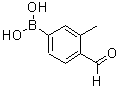 structure of CAS# 398151-59-2, 4-Formyl-3-Methylphenylboronic Acid;4-Formyl-3-Methylphenylboronic Acid