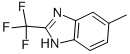 structure of CAS# 399-77-9, 6-Methyl-2-(Trifluoromethyl)-1H-Benzimidazole;Timtec1_002427;Brn 0012325;Ag-670/31516005