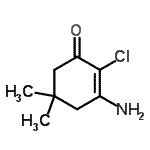 CAS 登录号：400751-24-8， 3-氨基-2-氯-5,5-二甲基-2-环己烯-1-酮