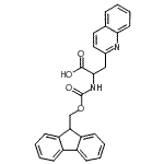 structure of CAS# 401514-70-3, N-[(9H-Fluoren-9-Ylmethoxy)Carbonyl]-3-(2-Quinolinyl)Alanine;FMOC-3- -DL-ALA-OH;Fmoc-3-(2-quinolyl)-DL-alanine;Fmoc-3-(2-quinolyl)-DL-Ala-OH