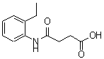 结构式 CAS# 401629-43-4, 4-[(2-乙基苯基)氨基]-4-氧代丁酸