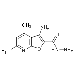 CAS 登录号：401635-46-9， 3-氨基-4,6-二甲基呋喃并[2,3-b]吡啶-2-甲酰肼