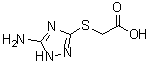 结构式 CAS# 401638-68-4, [(5-氨基-1H-1,2,4-三唑-3-基)硫基]乙酸