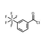 结构式 CAS# 401892-81-7, 3-(五氟-lambda<sup>6</sup>-硫基)苯甲酰氯